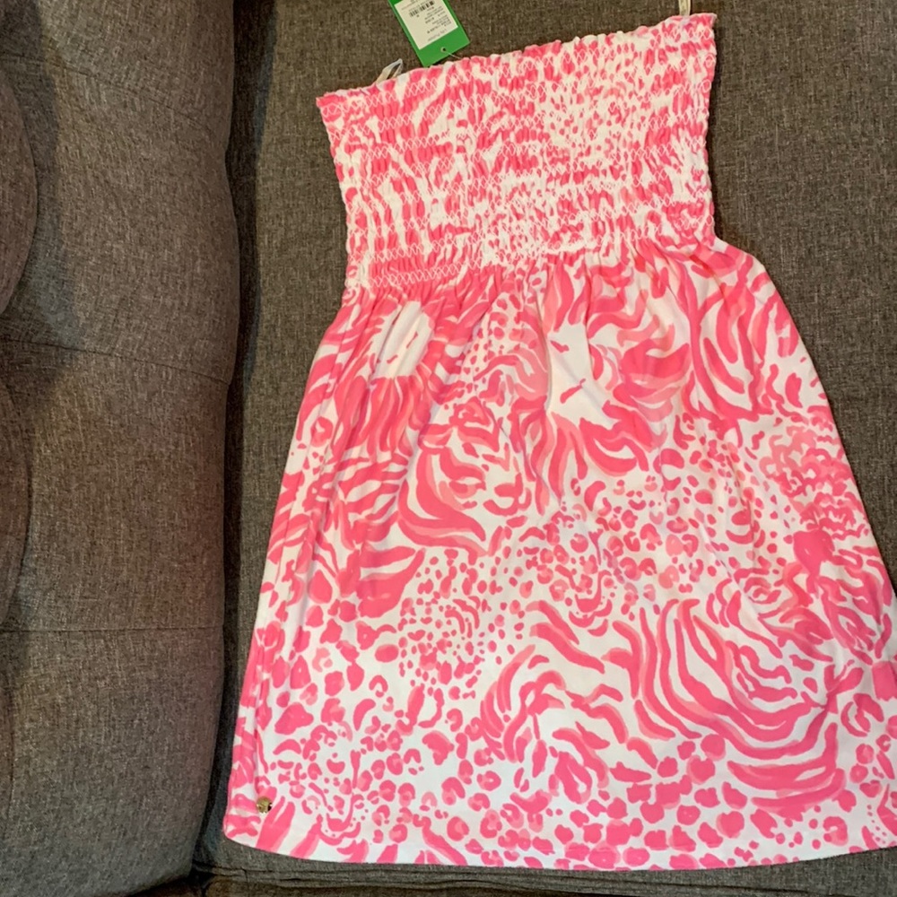 Lilly Pulitzer terry cloth beach coverup